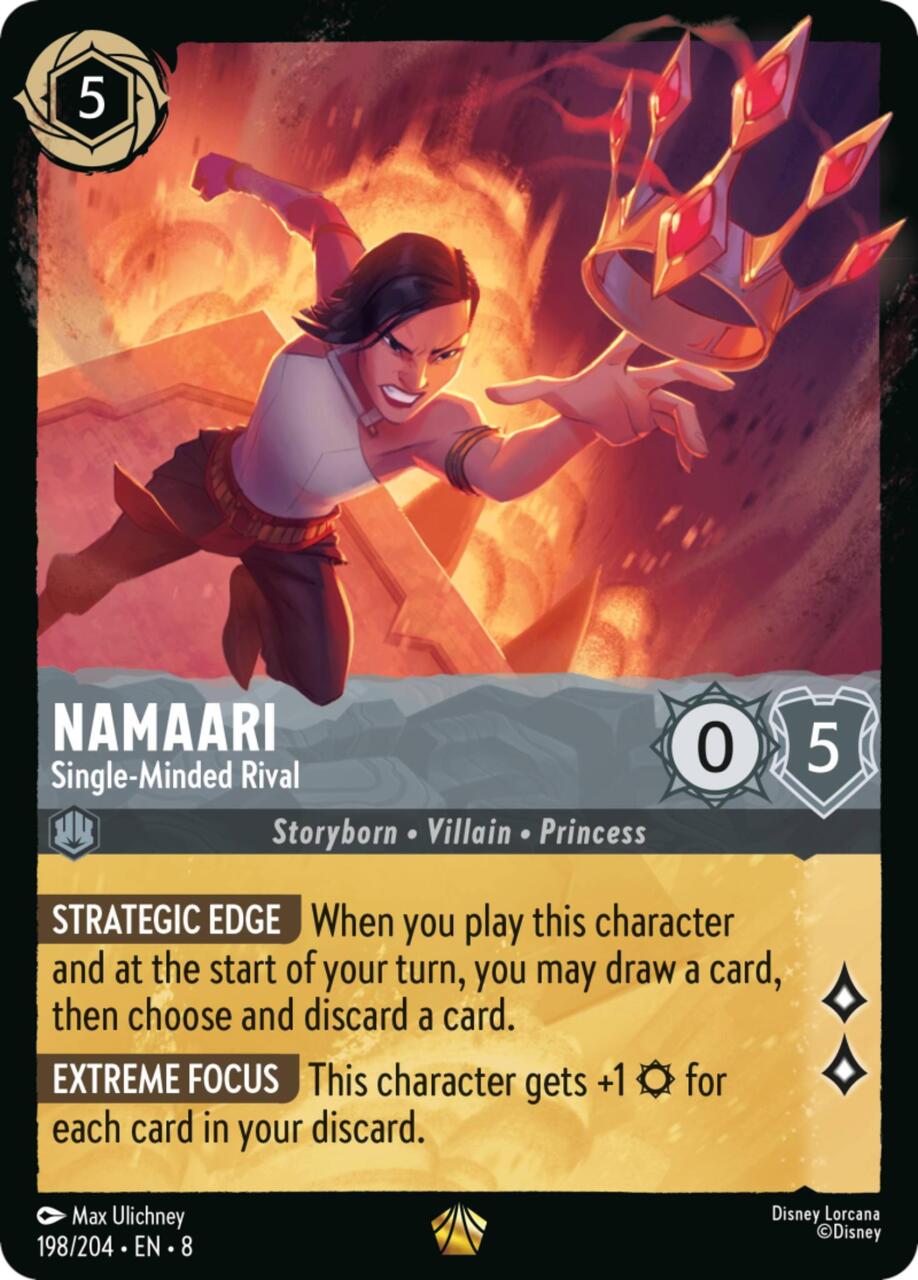 Namaari - Single-Minded Rival (Foil) | Disney Lorcana (TCG) Reign of Jafar 198/204 Single Card