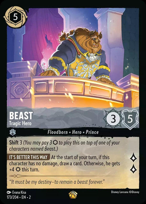 Beast - Tragic Hero (Foil) | Disney Lorcana (TCG) Rise of the Floodborn 173/204 Single Card