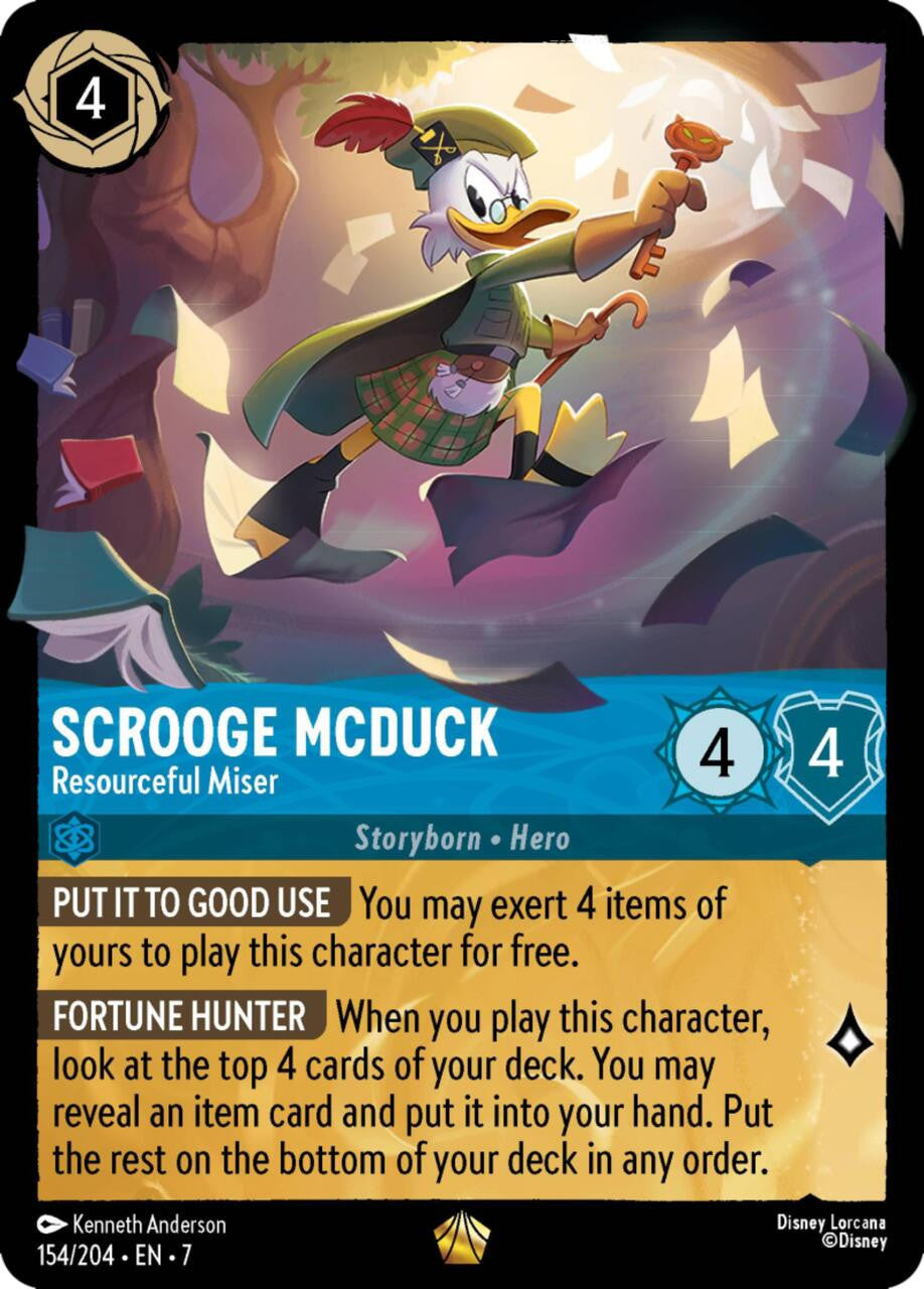 Scrooge McDuck - Resourceful Miser (Foil) | Disney Lorcana (TCG) Archazia’s Island 154/204 Single Card